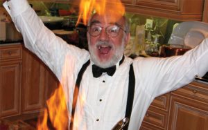 Joseph Horton in his kitchen.