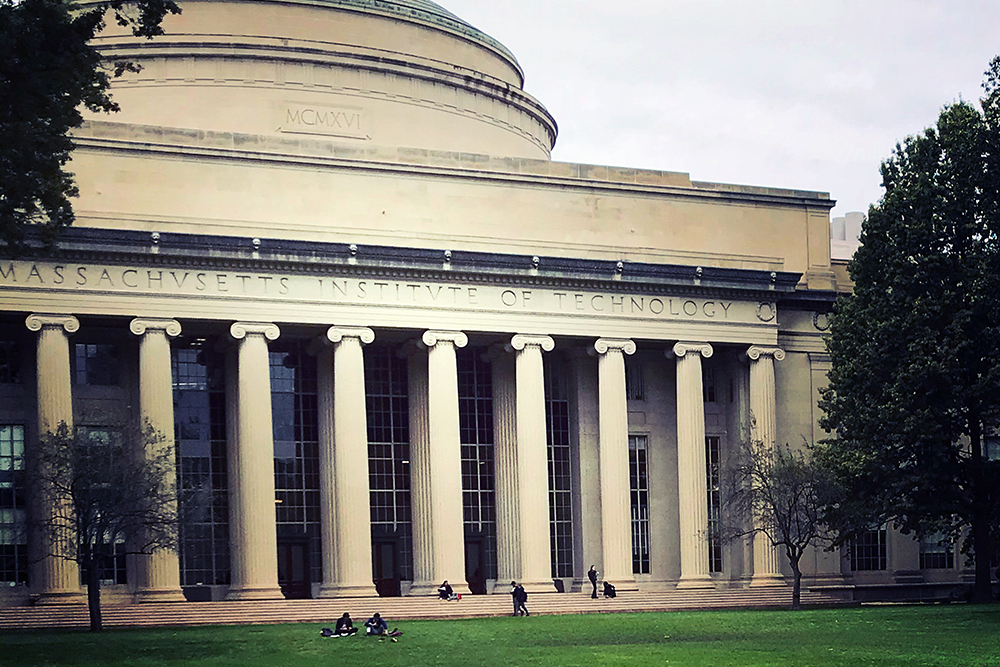 A photo of the exterior of MIT Dome.