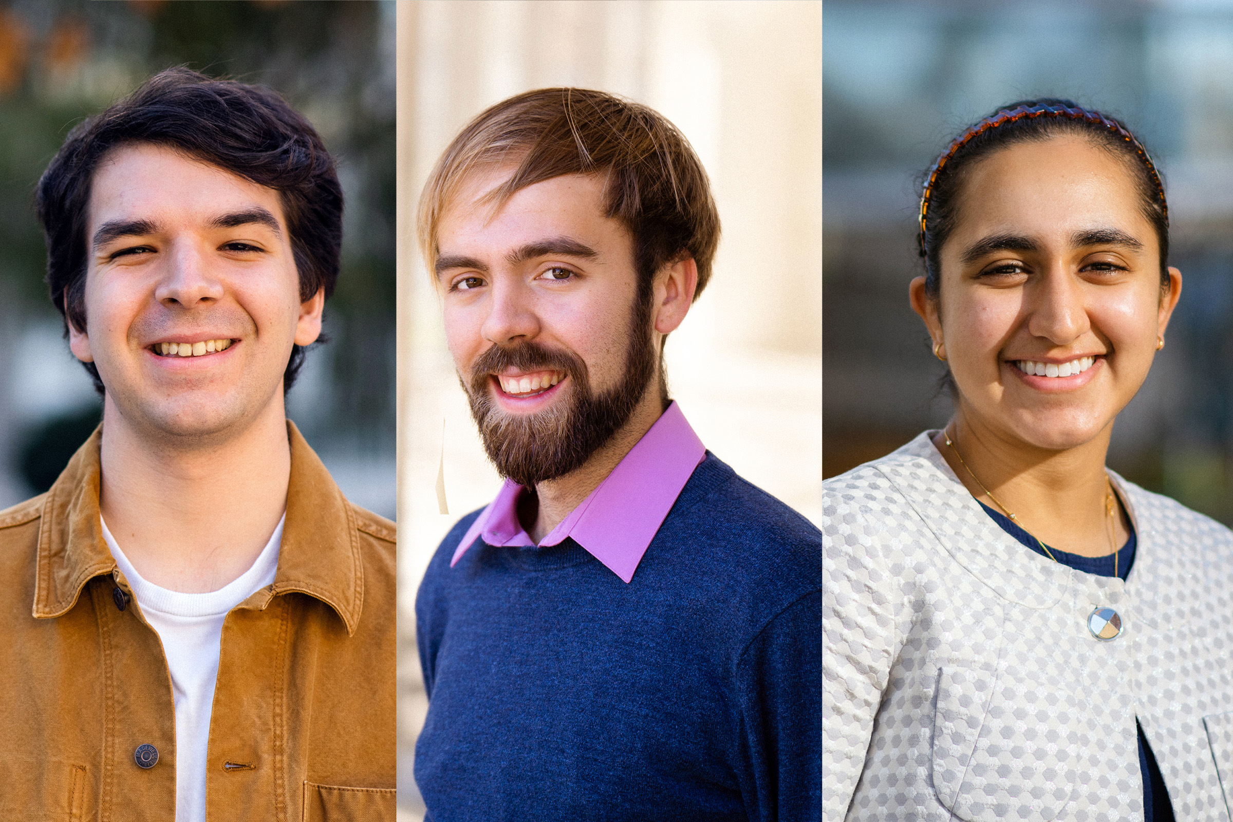 Headshots of the individuals indicated in the caption side by side.