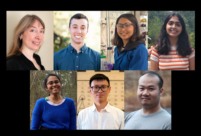 Two rows of headshots of the seven winners of the Mentorship Spotlight Award